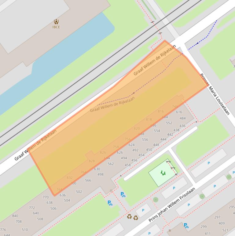 Kaart van postcodegebied 2263EL.