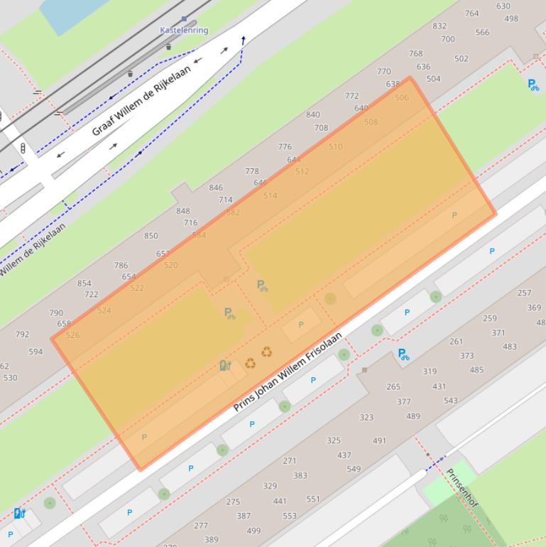 Kaart van postcodegebied 2263EM.