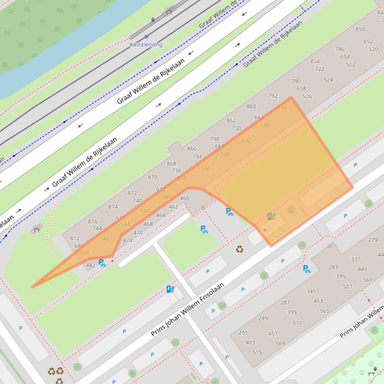 Kaart van postcodegebied 2263ER.