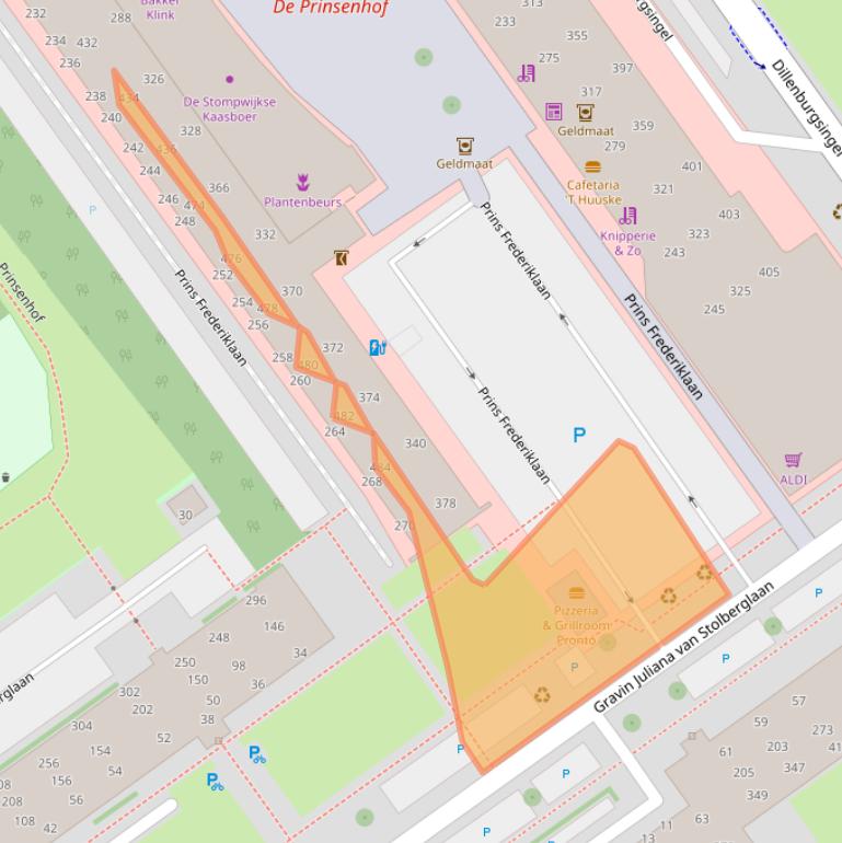 Kaart van postcodegebied 2263HP.