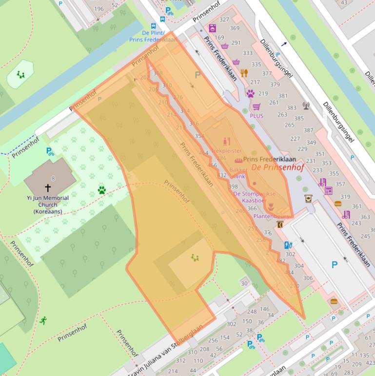 Kaart van postcodegebied 2263HR.