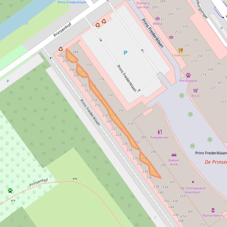 Kaart van postcodegebied 2263HT.