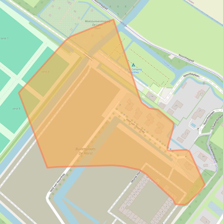 Kaart van postcodegebied 2263KJ.