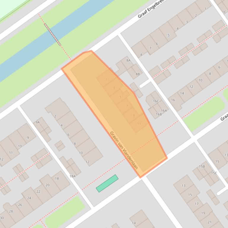 Kaart van postcodegebied 2263TE.