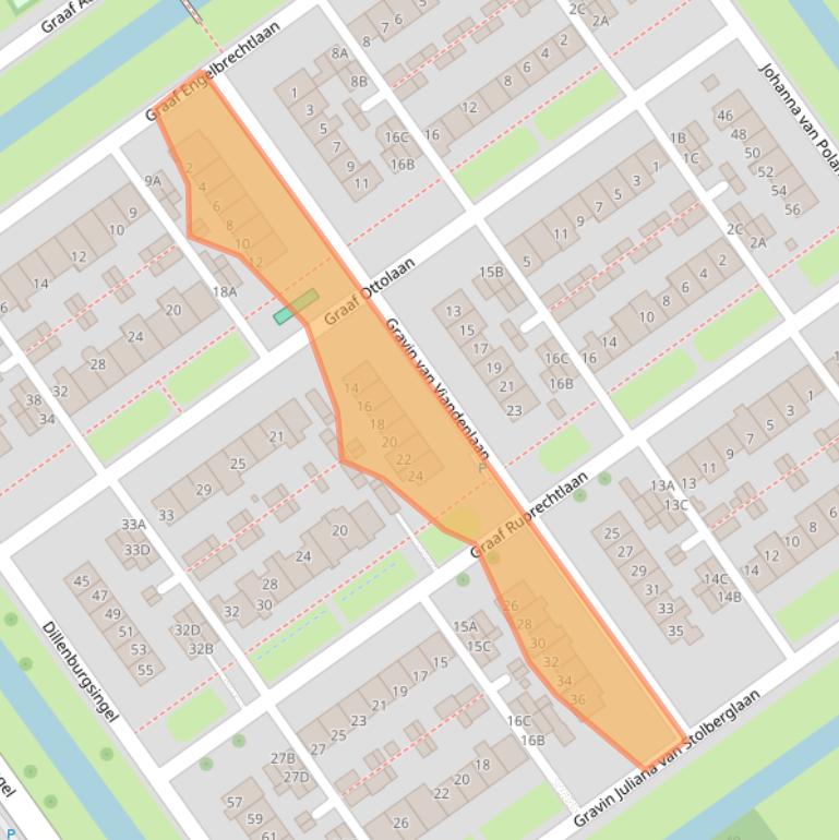 Kaart van postcodegebied 2263TJ.