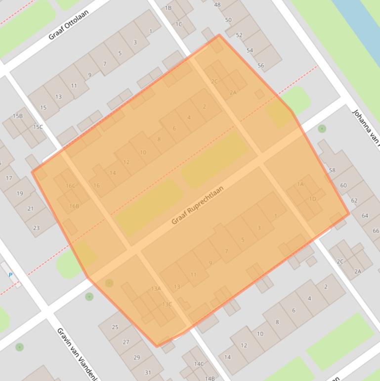 Kaart van postcodegebied 2263TX.