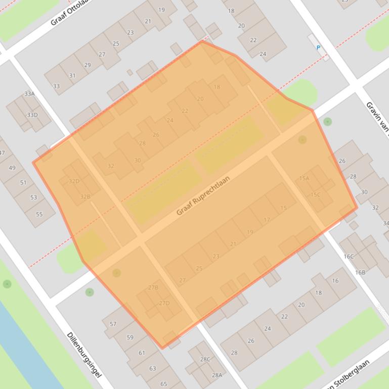 Kaart van postcodegebied 2263TZ.