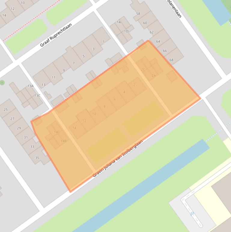 Kaart van postcodegebied 2263VB.