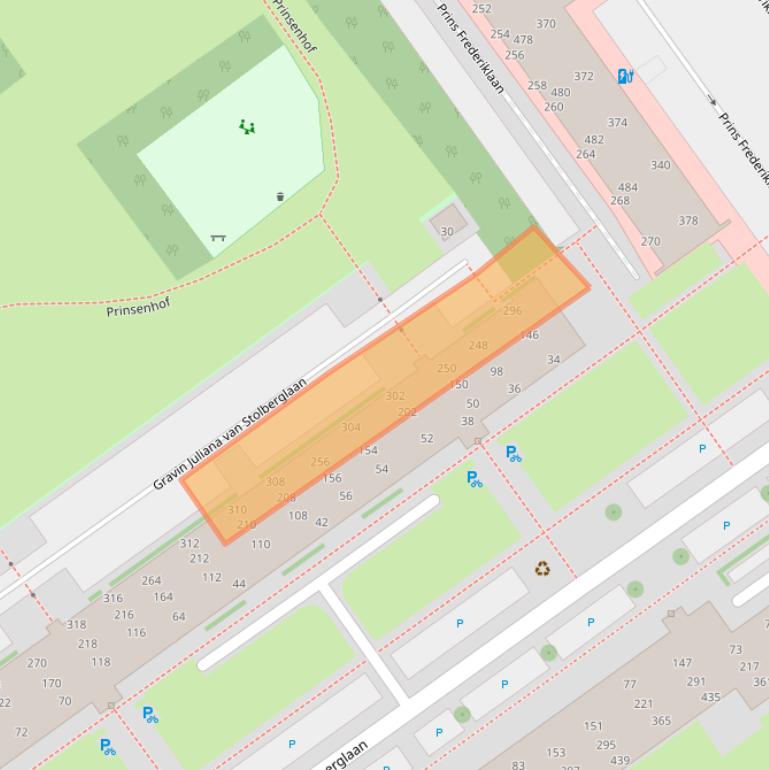 Kaart van postcodegebied 2263VL.