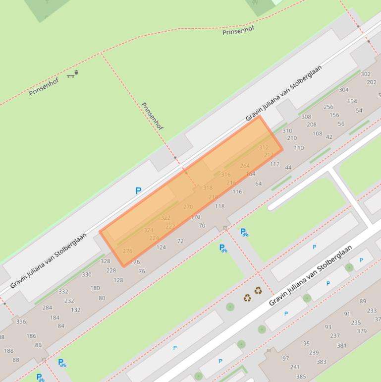 Kaart van postcodegebied 2263VN.