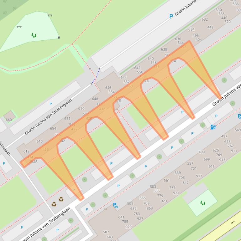 Kaart van postcodegebied 2263VW.