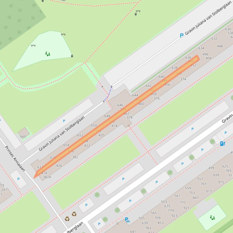 Kaart van postcodegebied 2263VX.