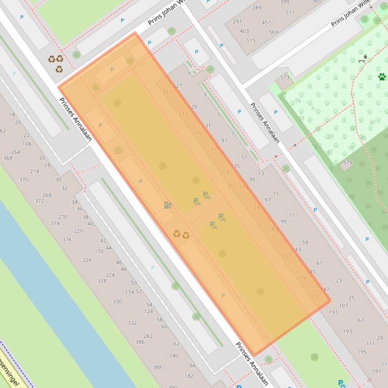 Kaart van postcodegebied 2263XC.