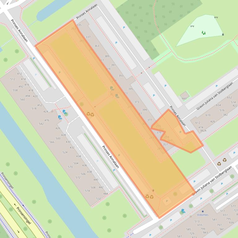 Kaart van postcodegebied 2263XH.