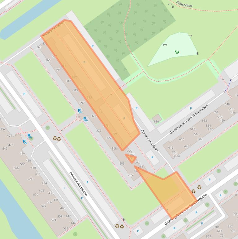 Kaart van postcodegebied 2263XK.