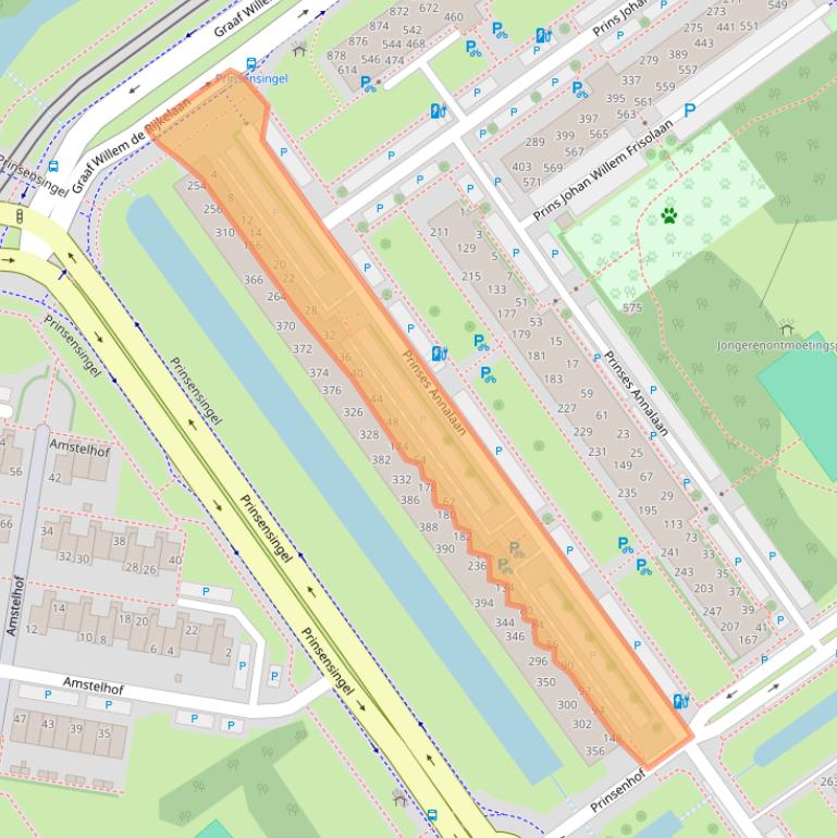 Kaart van postcodegebied 2263XL.