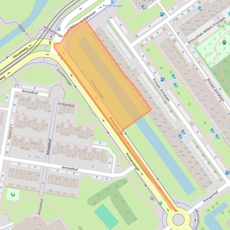 Kaart van postcodegebied 2263XP.