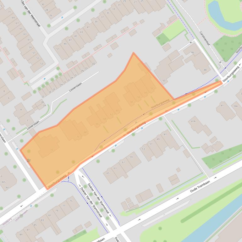 Kaart van postcodegebied 2264AH.