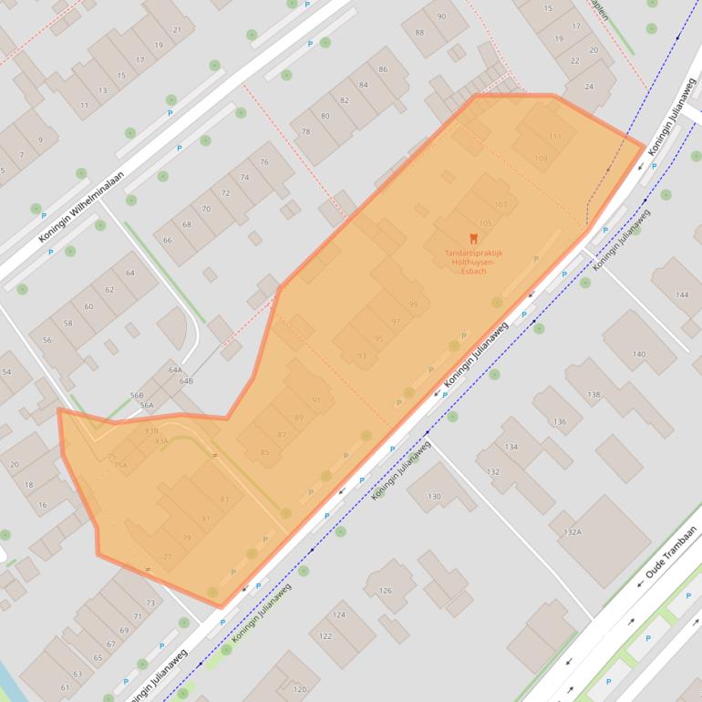 Kaart van postcodegebied 2264BC.