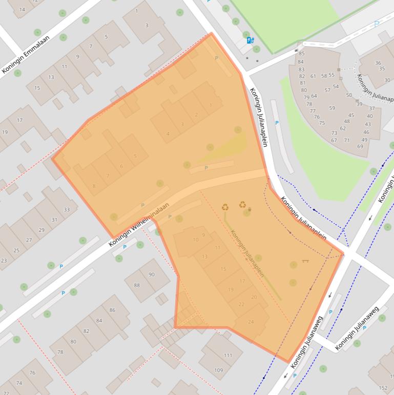 Kaart van postcodegebied 2264BH.