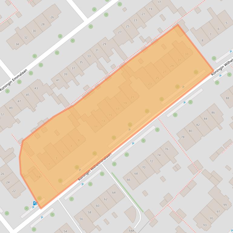 Kaart van postcodegebied 2264BL.