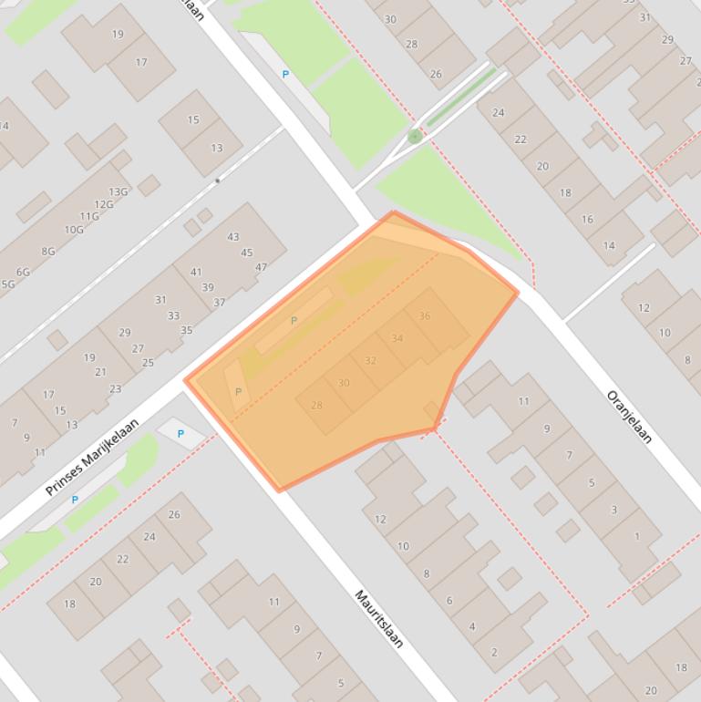 Kaart van postcodegebied 2264CN.