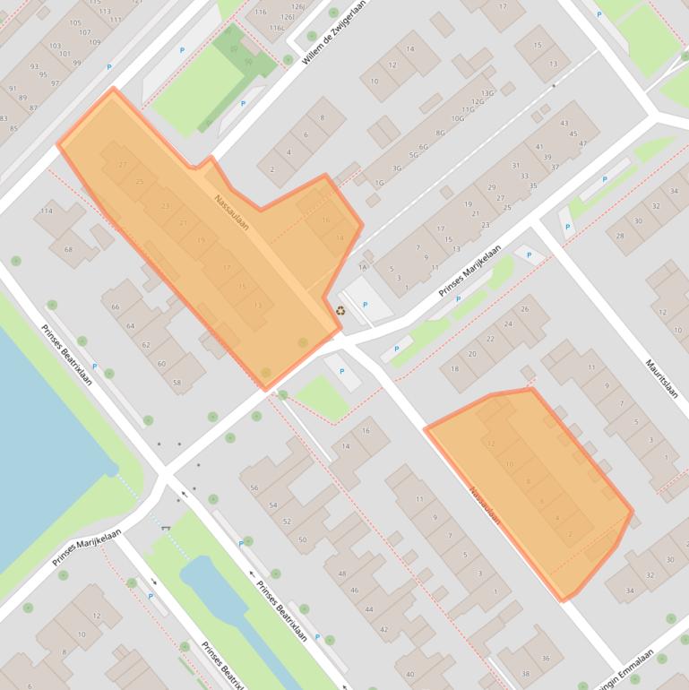 Kaart van postcodegebied 2264CR.