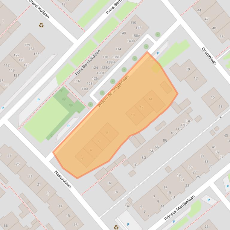 Kaart van postcodegebied 2264CS.