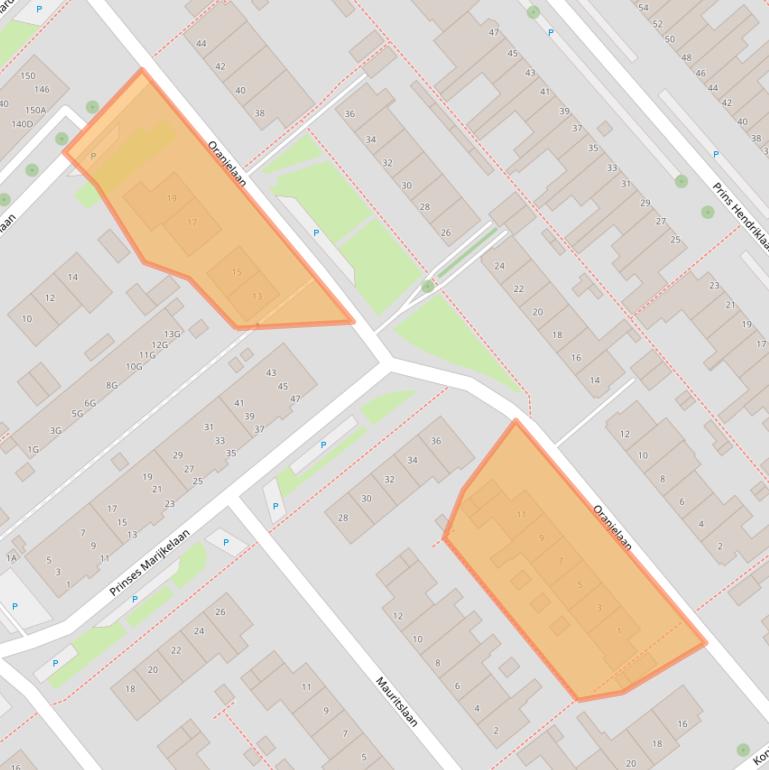 Kaart van postcodegebied 2264CV.