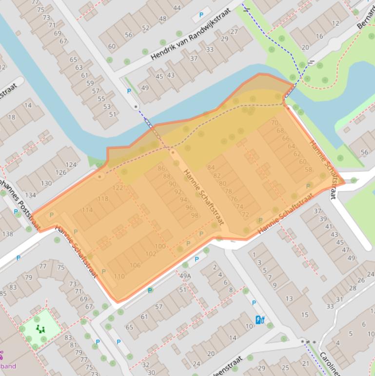 Kaart van postcodegebied 2264DL.