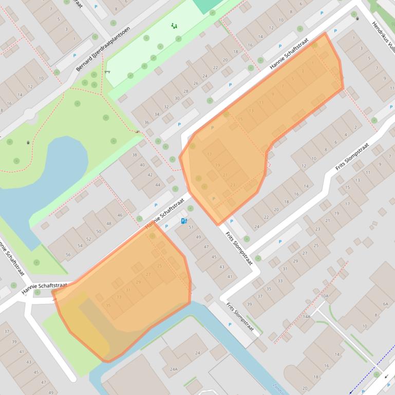 Kaart van postcodegebied 2264DN.