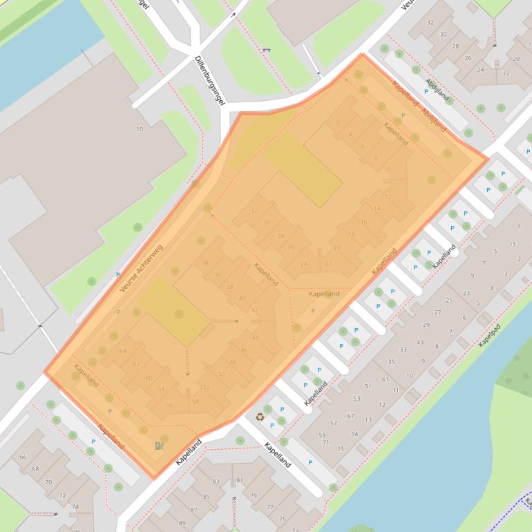 Kaart van postcodegebied 2264HX.