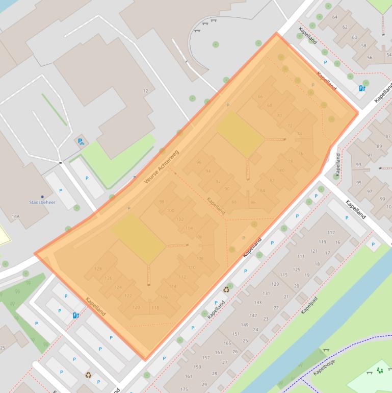 Kaart van postcodegebied 2264HZ.