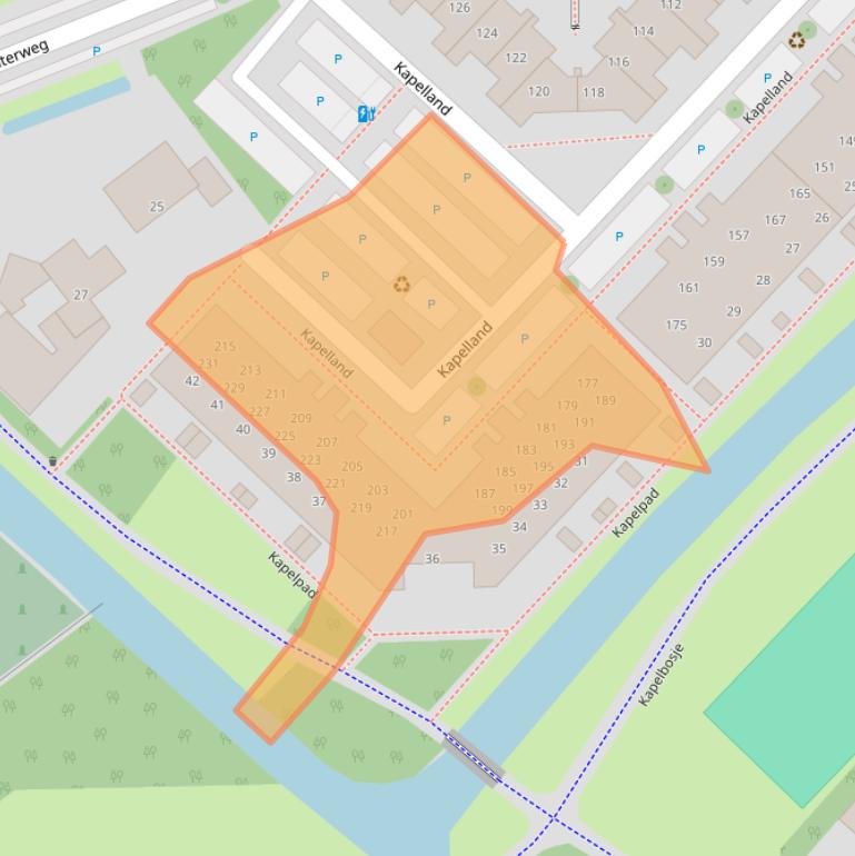 Kaart van postcodegebied 2264JD.