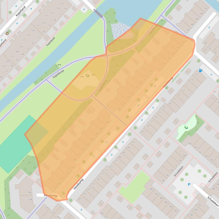 Kaart van postcodegebied 2264JV.