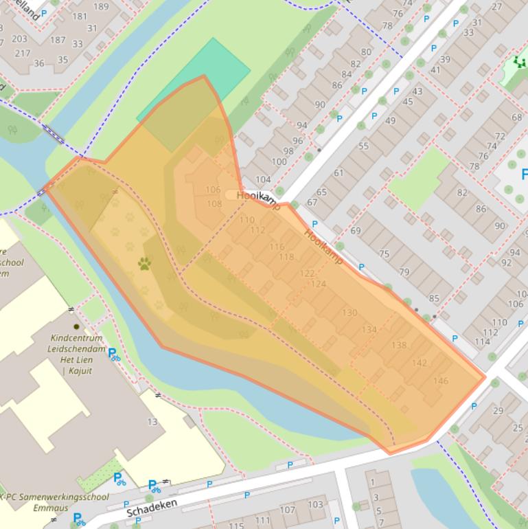 Kaart van postcodegebied 2264JW.