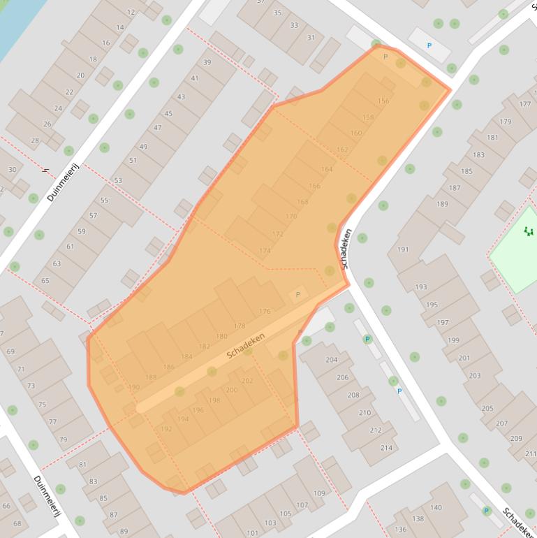 Kaart van postcodegebied 2264KE.