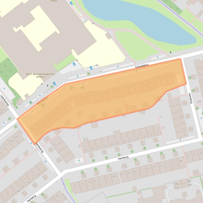 Kaart van postcodegebied 2264KK.