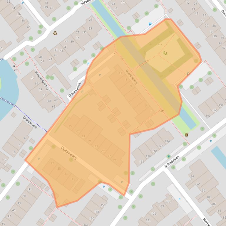 Kaart van postcodegebied 2264LG.