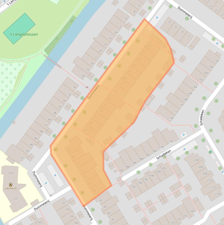 Kaart van postcodegebied 2264LH.