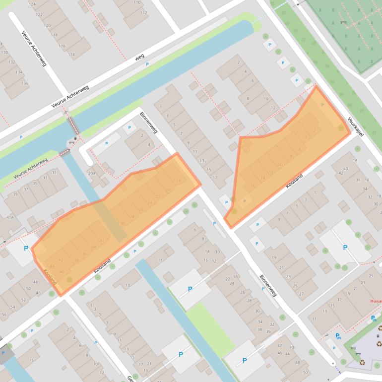 Kaart van postcodegebied 2264MP.
