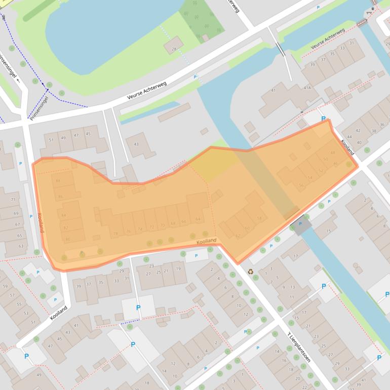 Kaart van postcodegebied 2264MR.