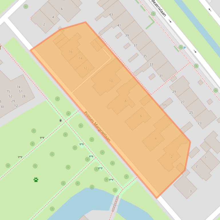 Kaart van postcodegebied 2264TB.