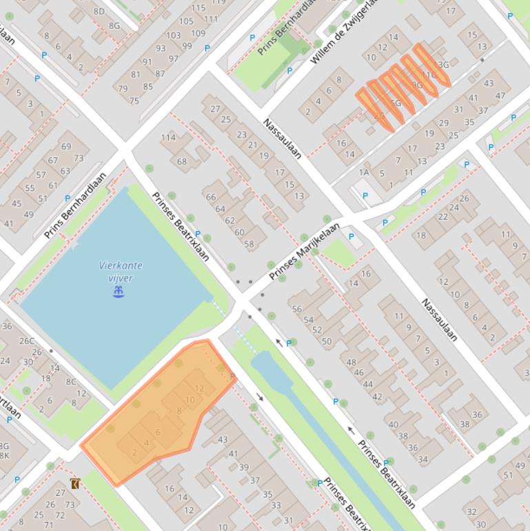 Kaart van postcodegebied 2264TD.