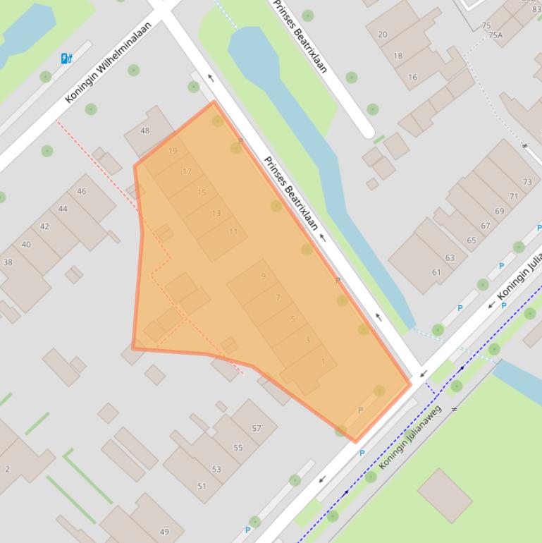 Kaart van postcodegebied 2264TE.