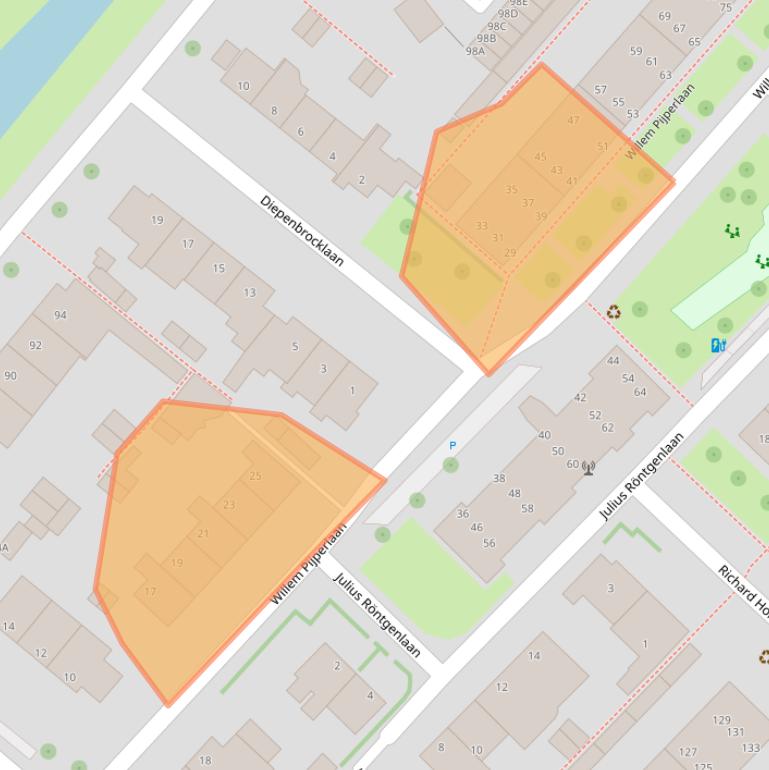 Kaart van postcodegebied 2264VN.