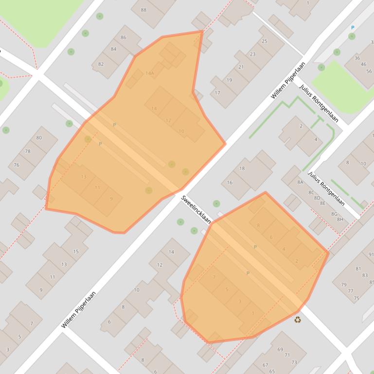Kaart van postcodegebied 2264VT.