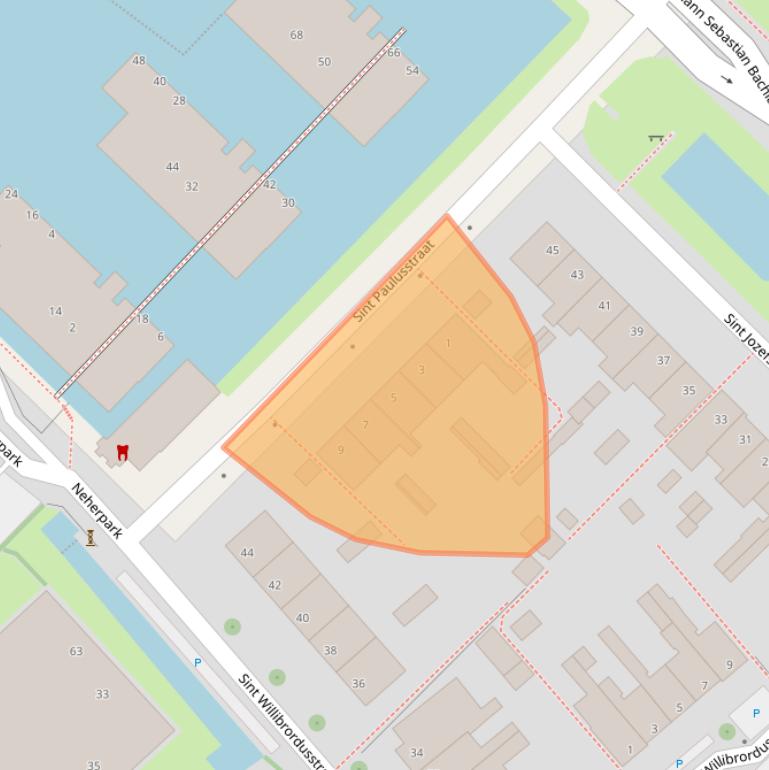 Kaart van postcodegebied 2264XZ.