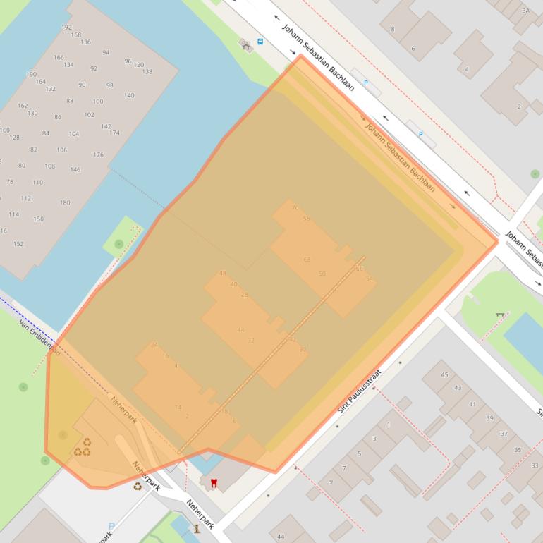 Kaart van postcodegebied 2264ZB.