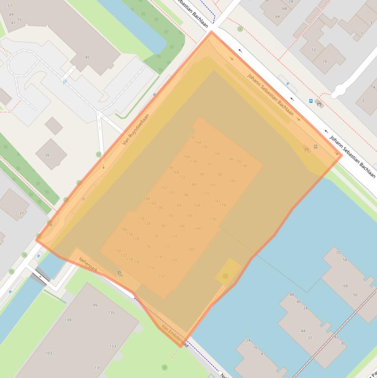 Kaart van postcodegebied 2264ZC.